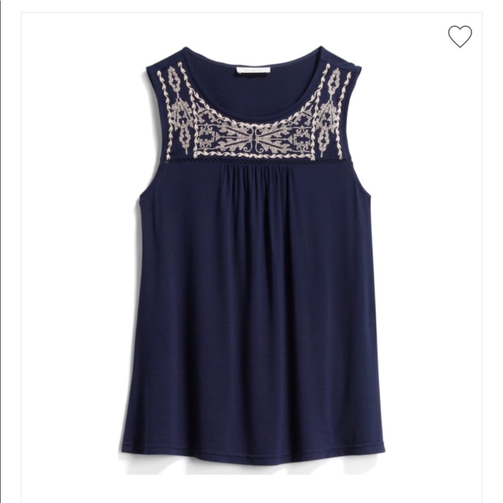 Stitchfix Skies are Blue Embroidered Knit top SM